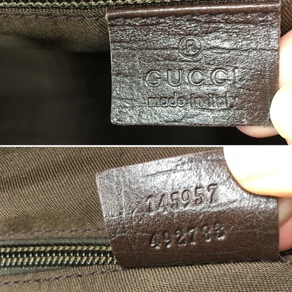 Gucci authentic brown monogram coated canvas unisex travel bag - Picture 13 of 15